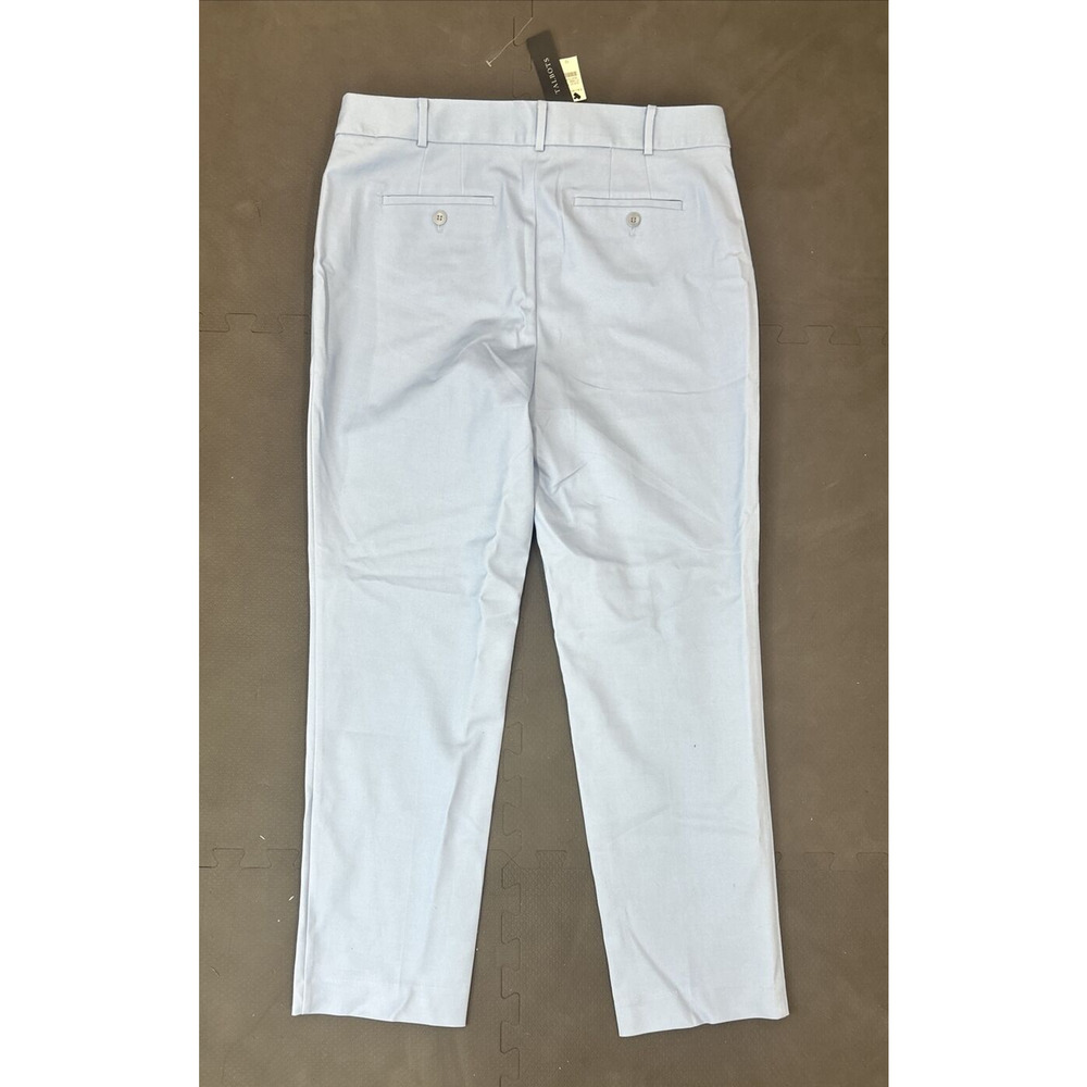 NWT Talbots Newport Trouser Pants Sz. 12 Sits at Waist Crop/Ankle Light Blue FS - Picture 5 of 9